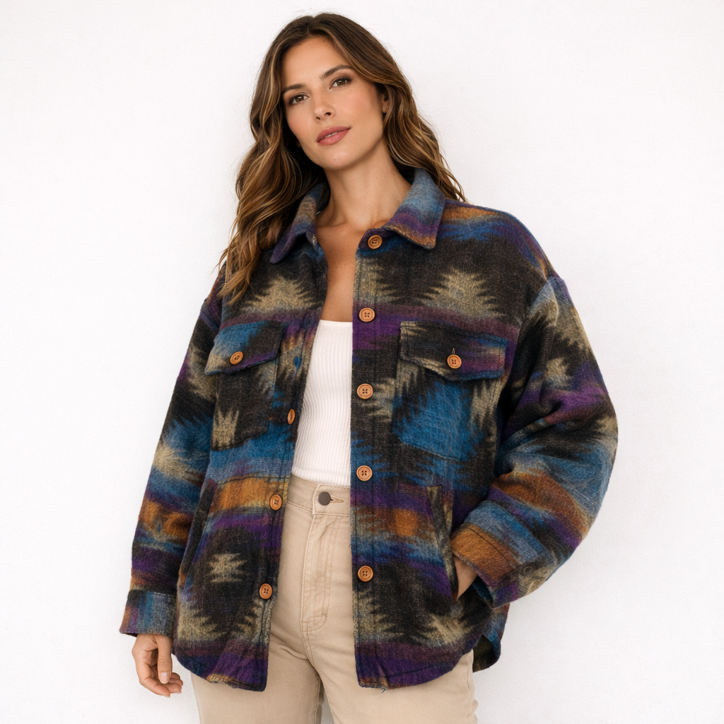 LATITUD 0° Alpaka Jacke | Andes Lila