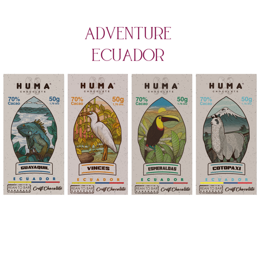 ADVENTURE ECUADOR | 70% Dark Chocolate | Premium Cocoa from Ecuador | Vegan & Bean-to-Bar