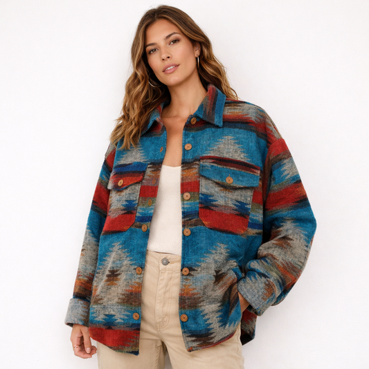 LATITUD 0° Alpaka Jacke | Andes Türkis