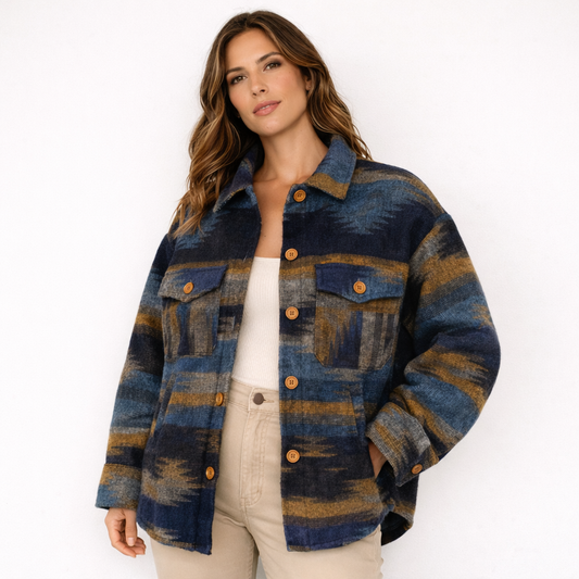 LATITUD 0° Alpaka Jacke | Andes Petrol