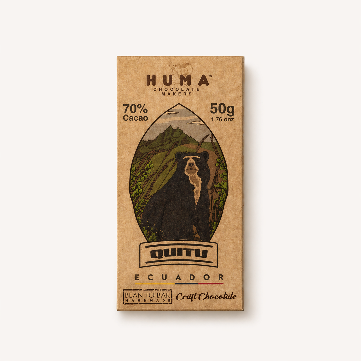 HUMA QUITU – 70 % Bean-to-Bar Schokolade aus dem Chocó Andino