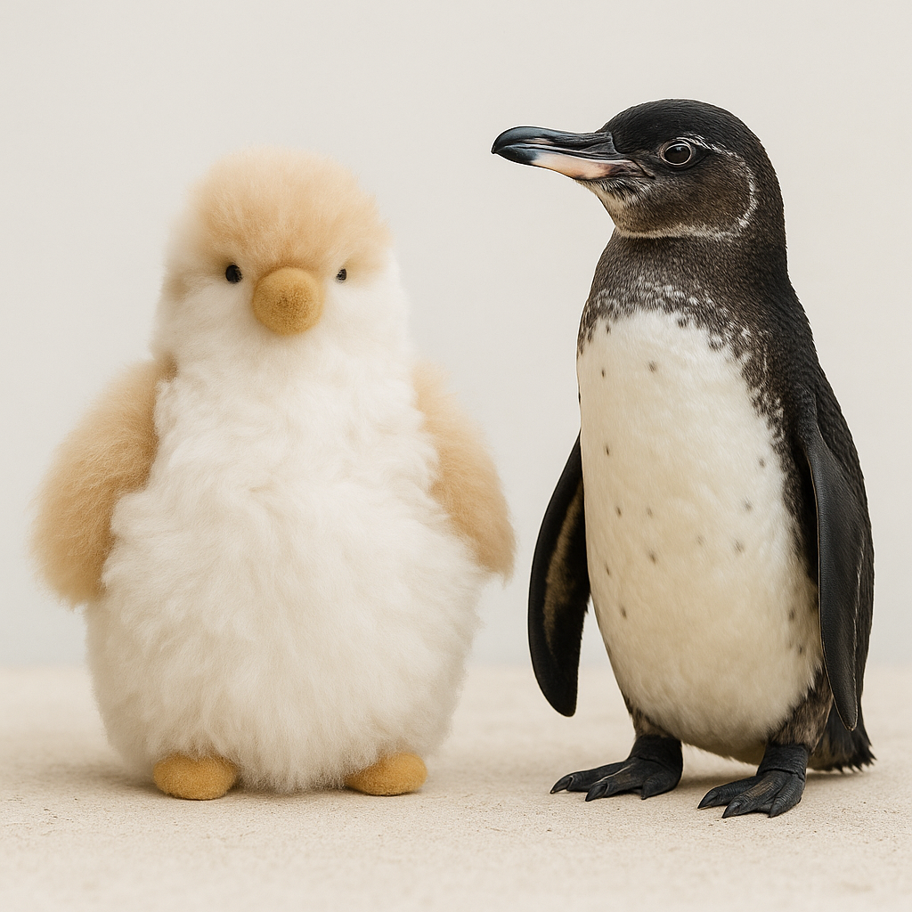GALAPAGOS Pinguin aus Alpakawolle