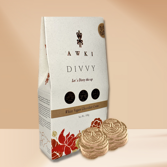 DIVVY White Vegan Chocolate Coins