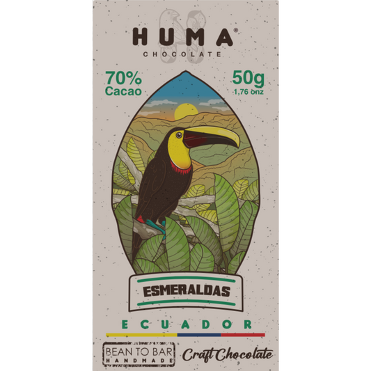 ESMERALDAS | 70% Dark Chocolate | Premium Cocoa from Ecuador | Vegan & Bean-to-Bar