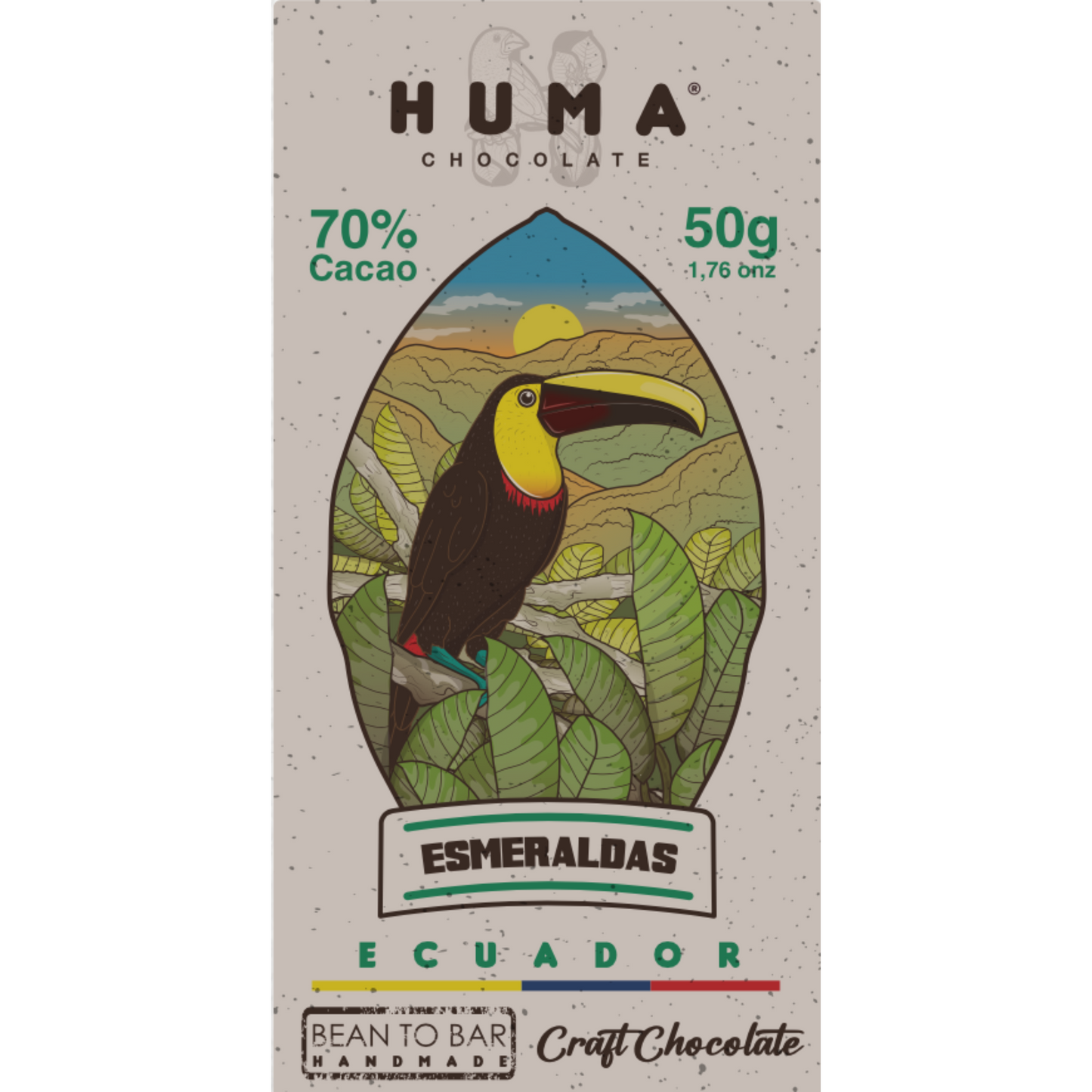 ABENTEUER ECUADOR | 70 % dunkle Schokolade | Premium-Kakao aus Ecuador | Vegan &amp; Bean-to-Bar