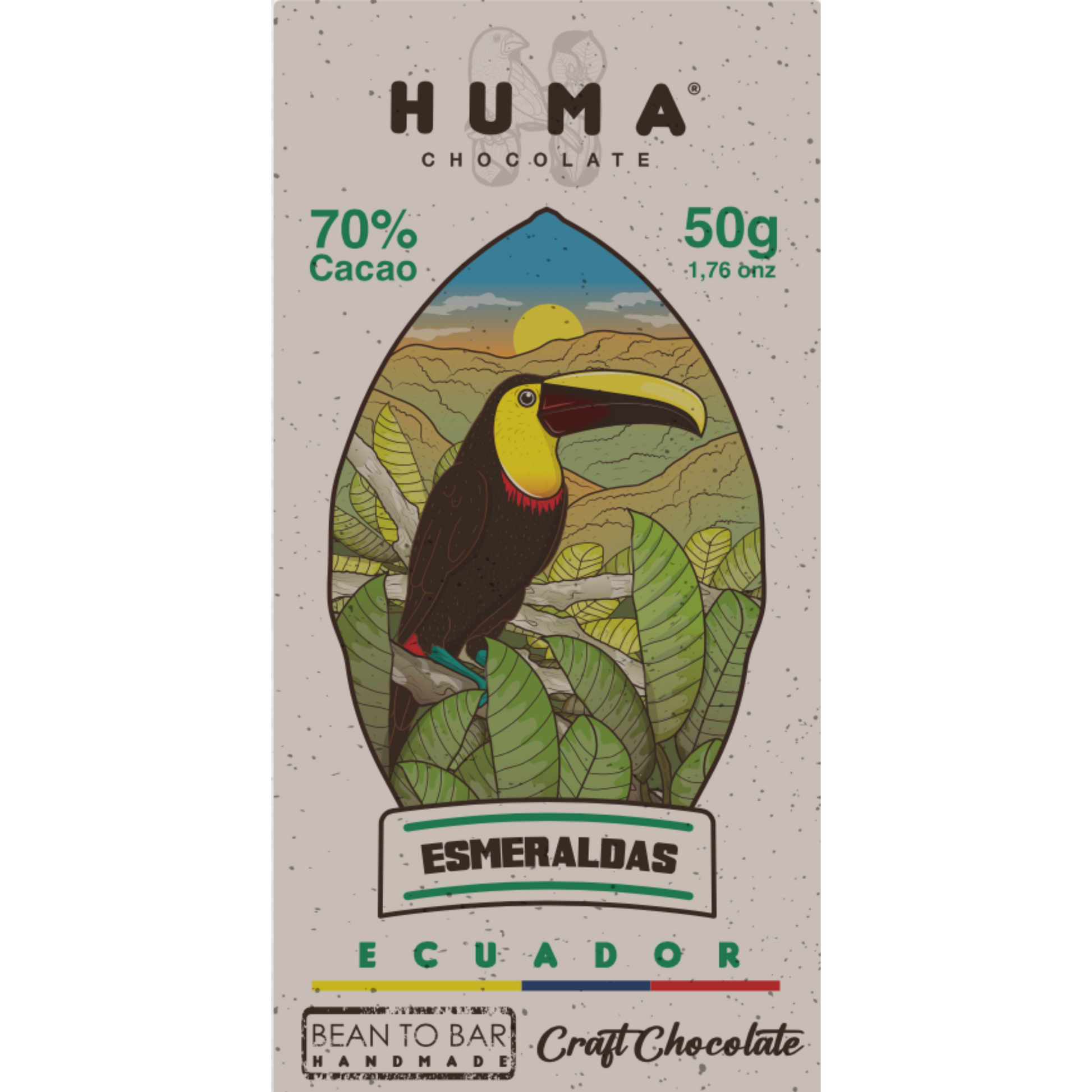 HUMA Chocolate 70 % Dunkelschokolade – Ecuador Kakao