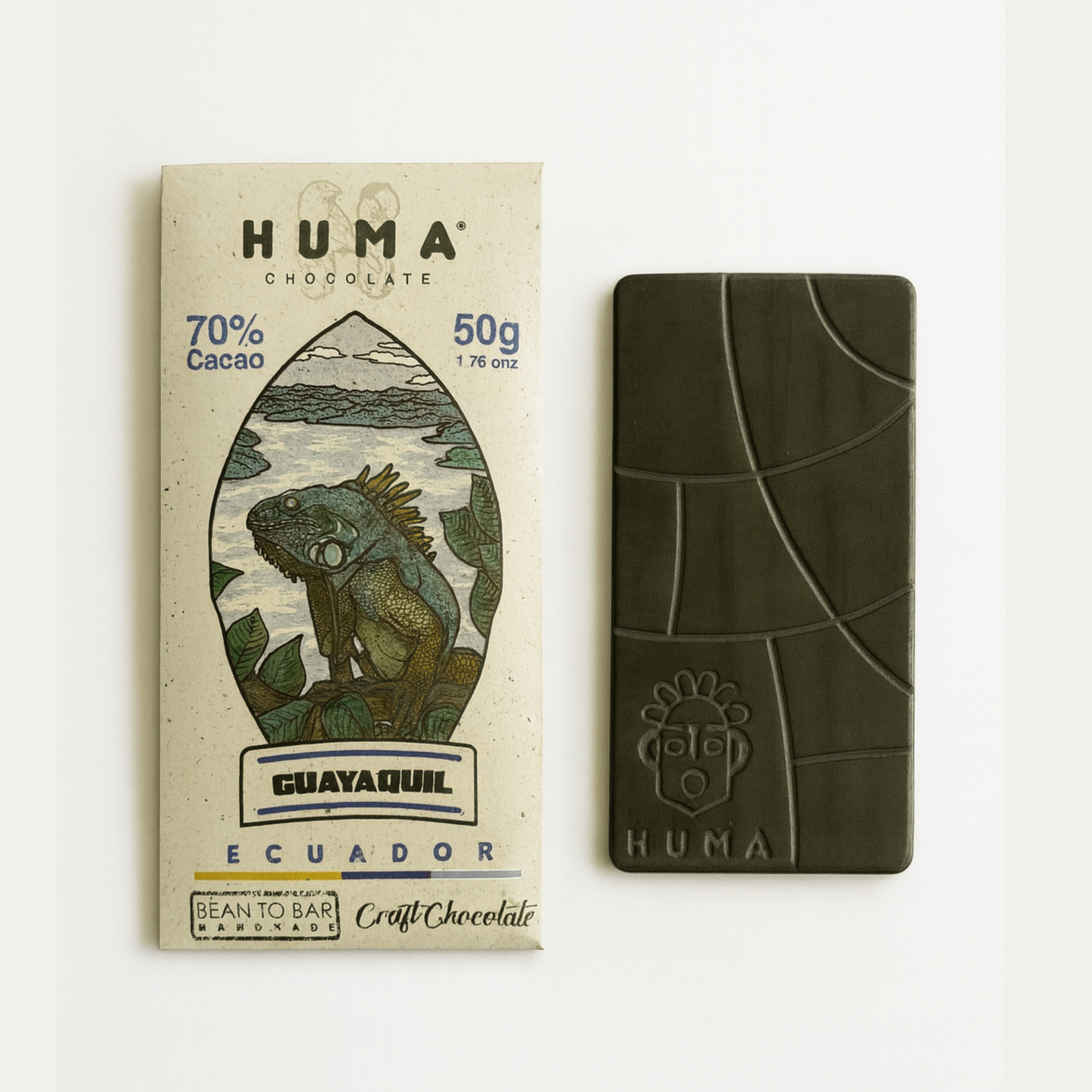 Guayaquil 70 % Dunkle Schokolade – Tropisch & Nussig | Bean-to-Bar aus Ecuador (Vegan)