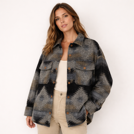 LATITUD 0° Alpaka Jacke | Andes Grau