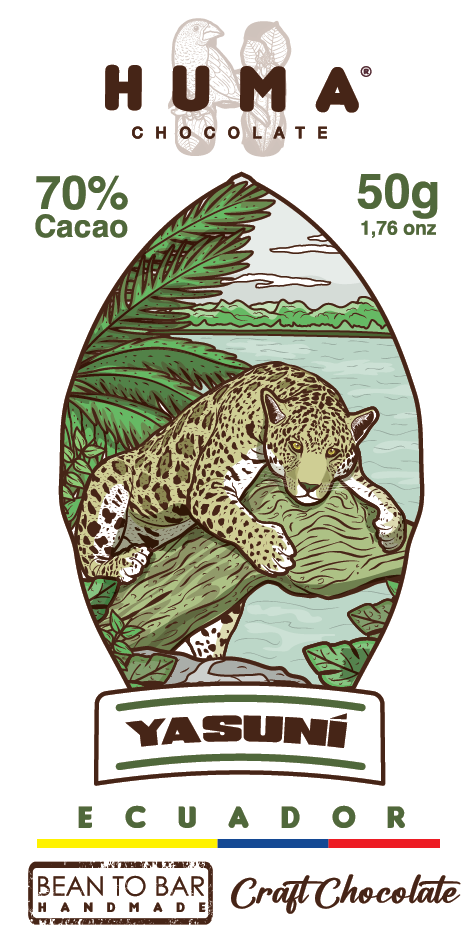 YASUNÍ 70 % Dunkle Bean-to-Bar Schokolade aus Ecuador – Amazonischer Ursprung & Kräuteraroma