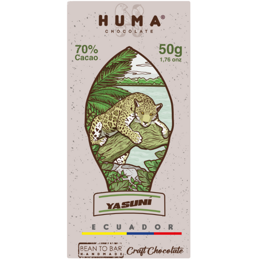 YASUNÍ 70 % Dunkle Bean-to-Bar Schokolade aus Ecuador – Amazonischer Ursprung & Kräuteraroma